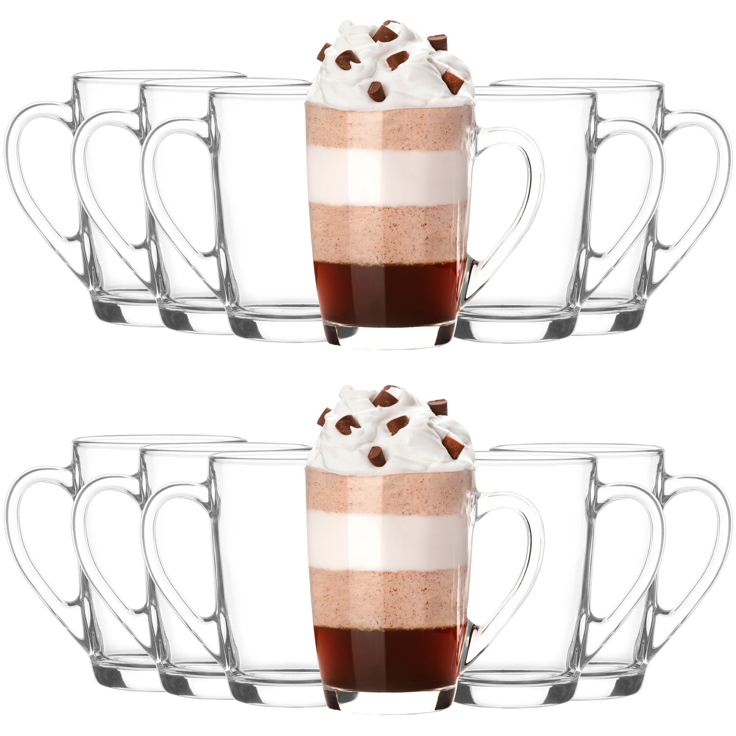 Coffee and tea glasses 350 ml