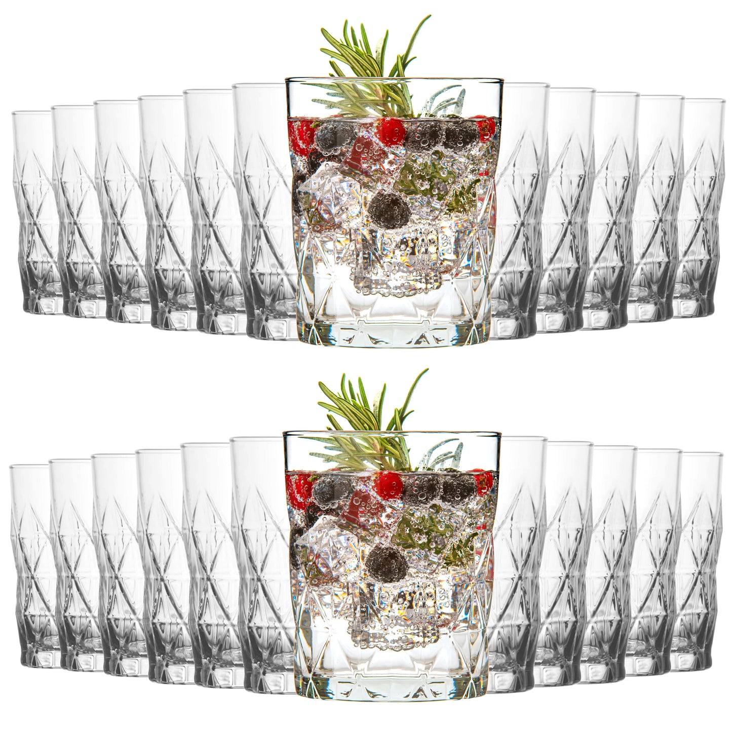Structured glasses 345 ml