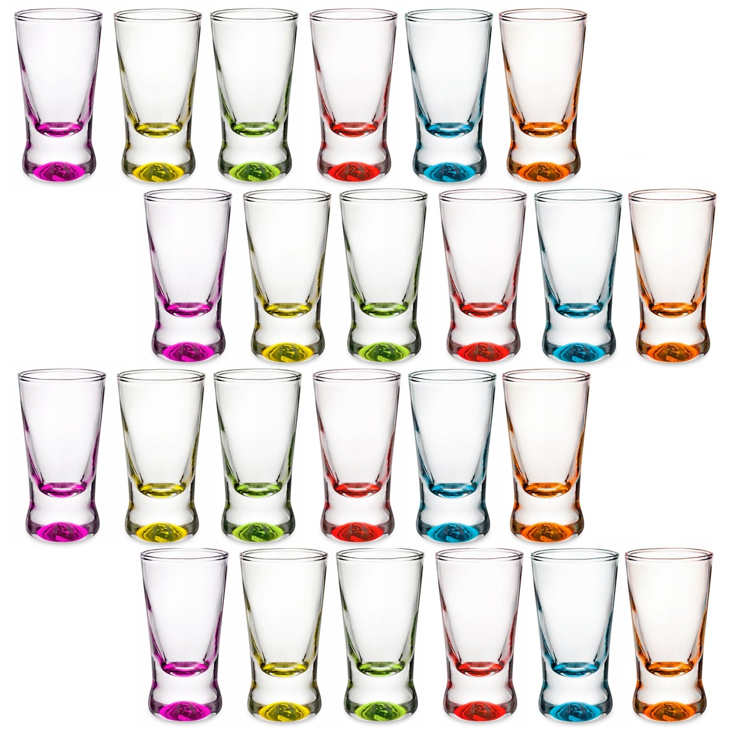 Colorful short shot glasses 28 ml