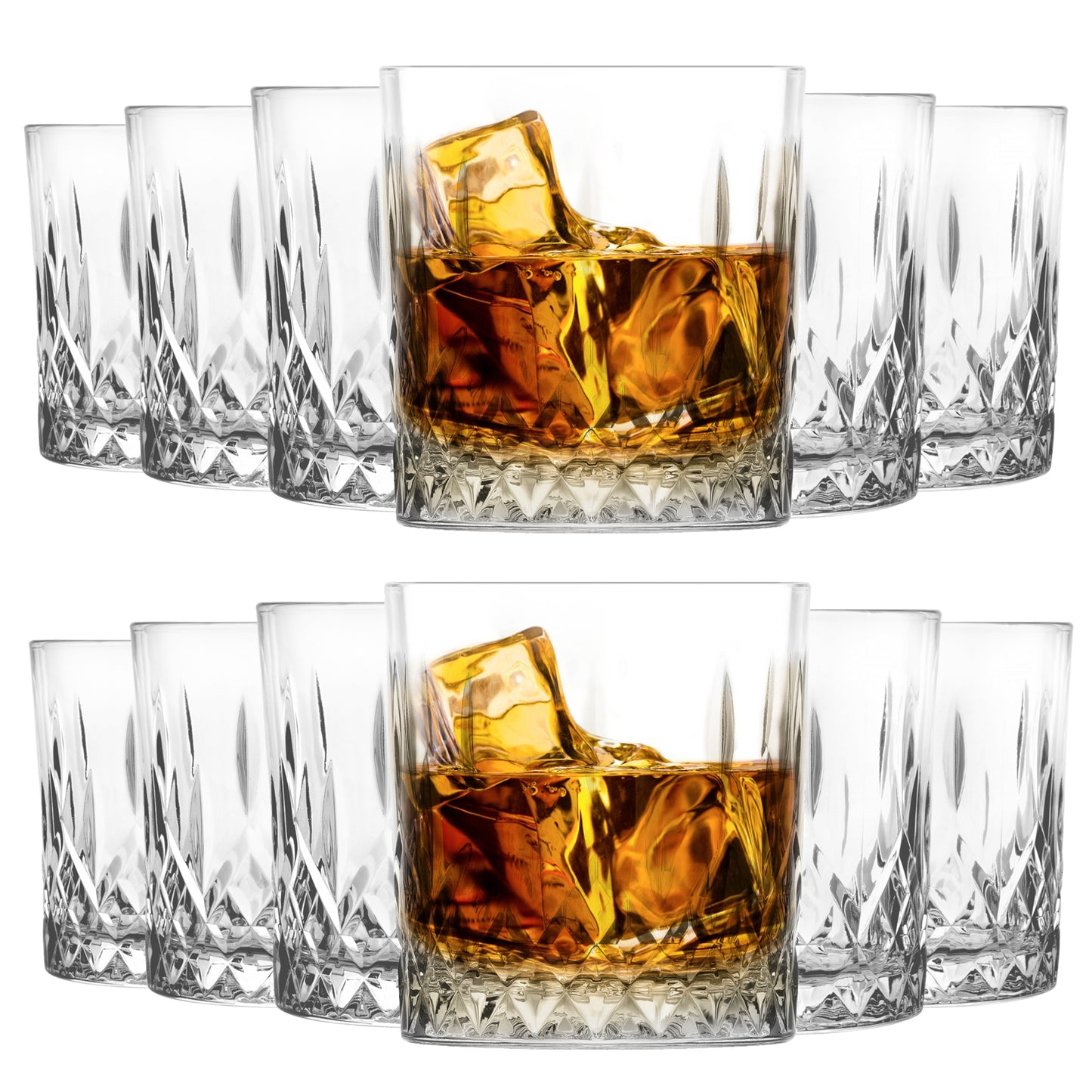 Crystal whiskey glasses 280 ml