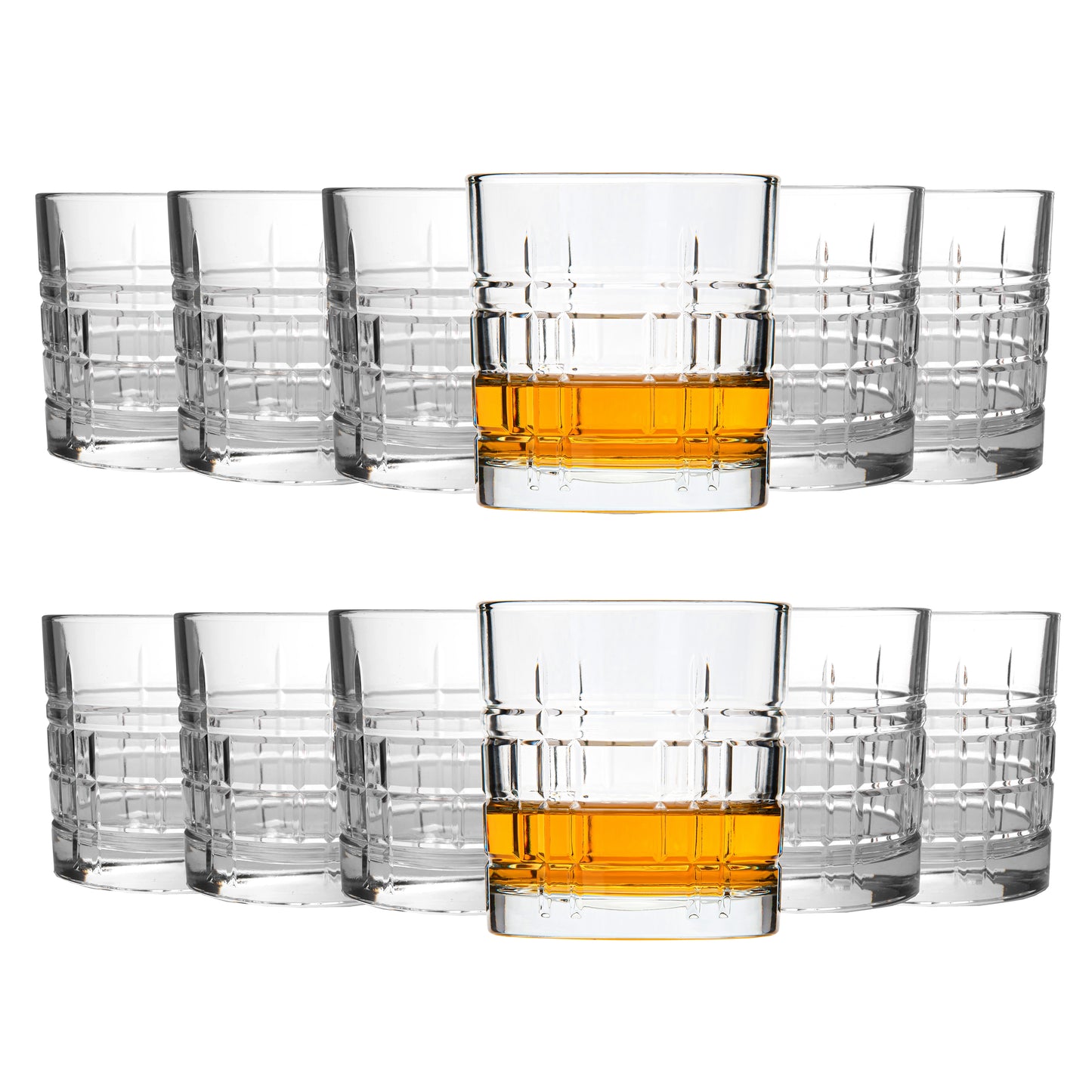 Strukturierte Whiskygläser 320 ml