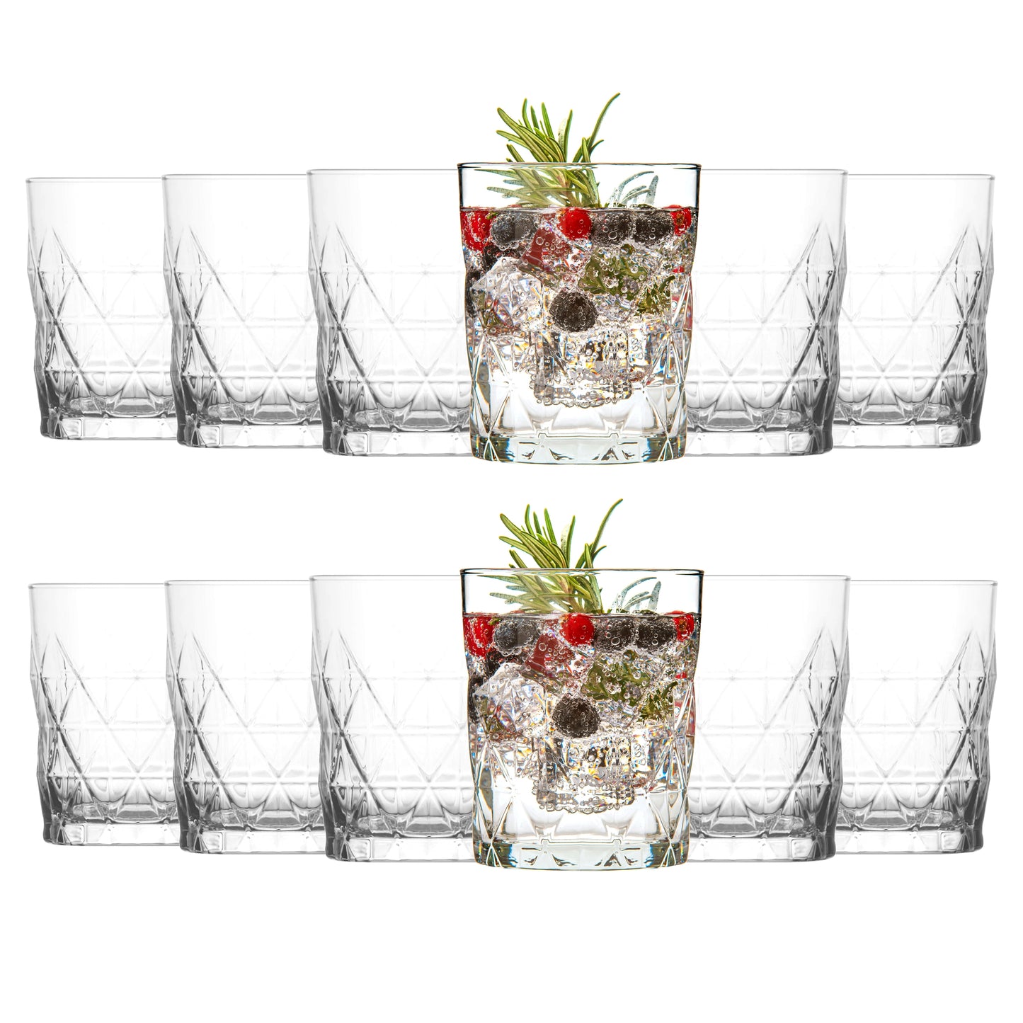 Structured glasses 345 ml