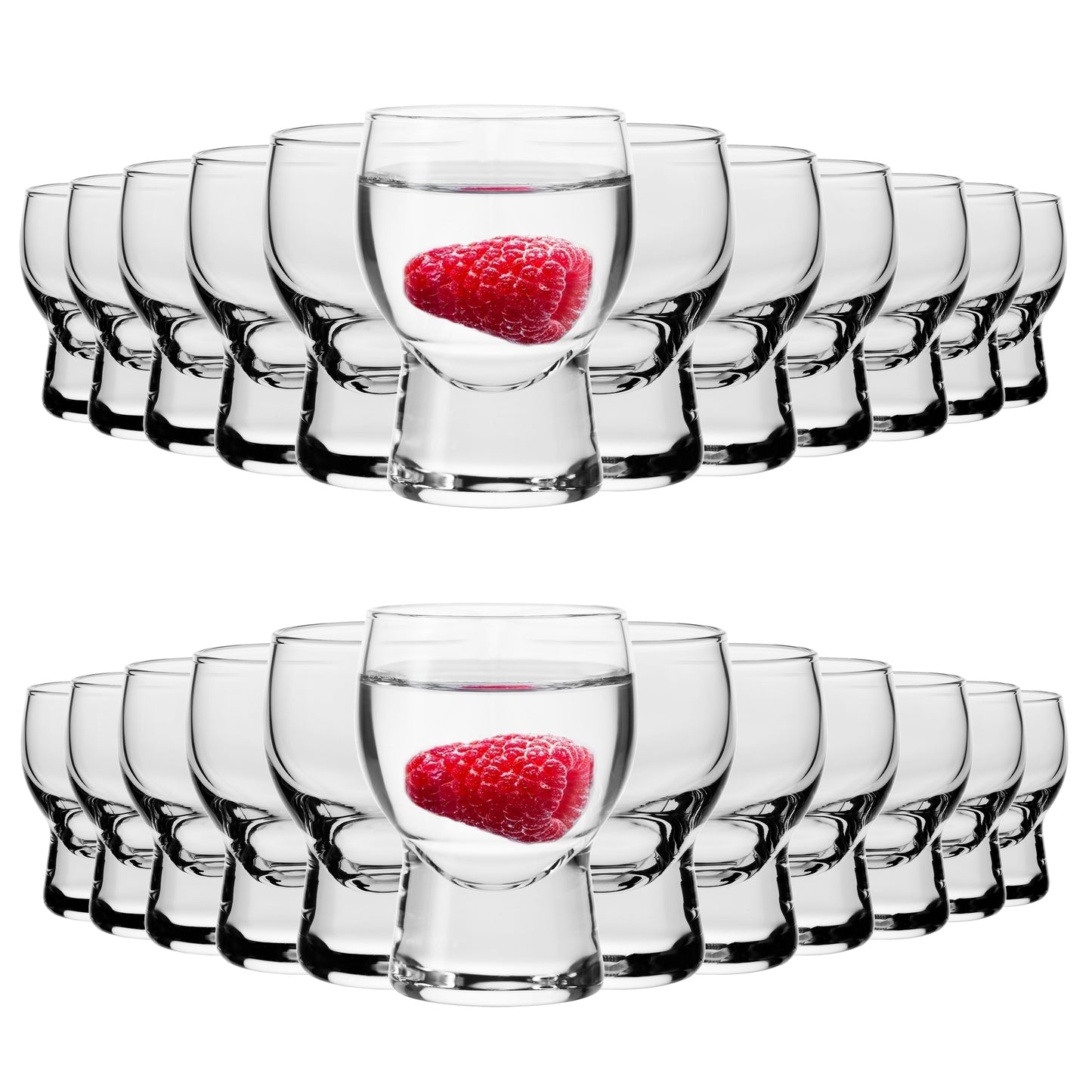 Barrel-shaped shot glasses 35 ml
