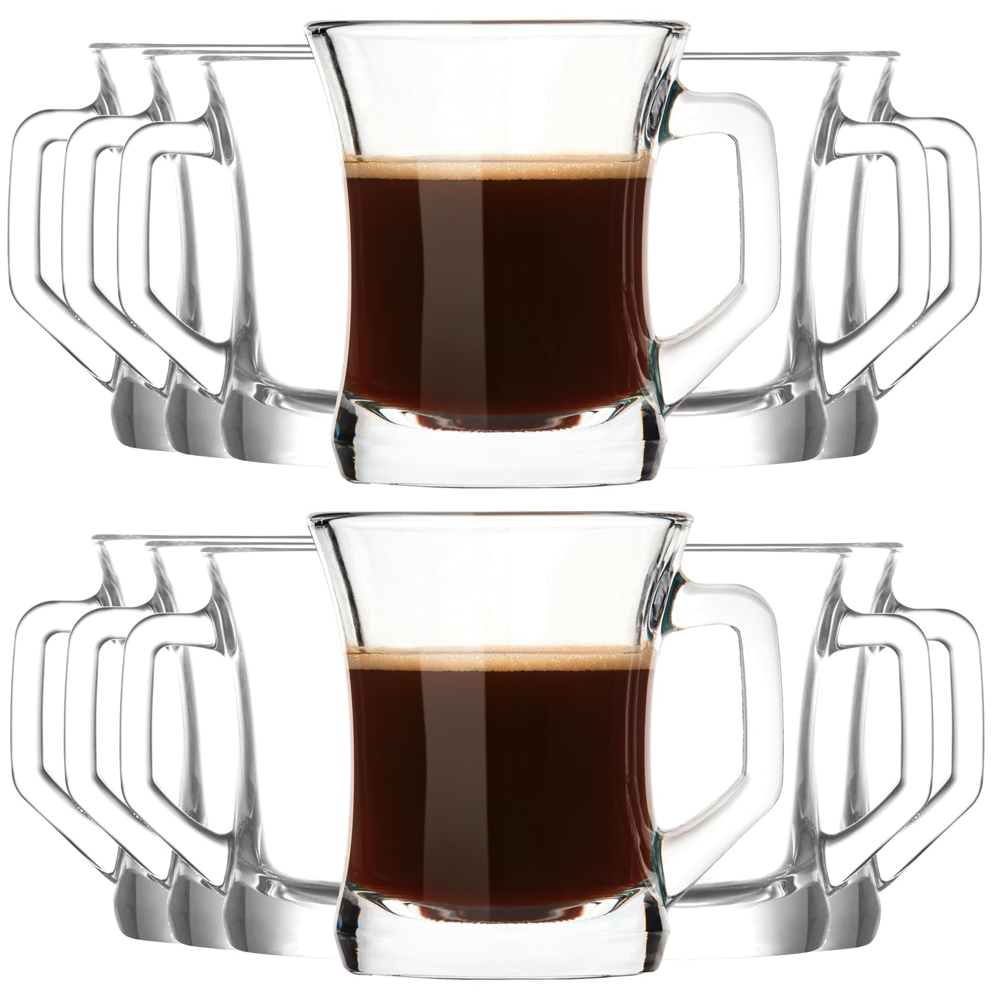 Coffee and tea glasses 220 ml