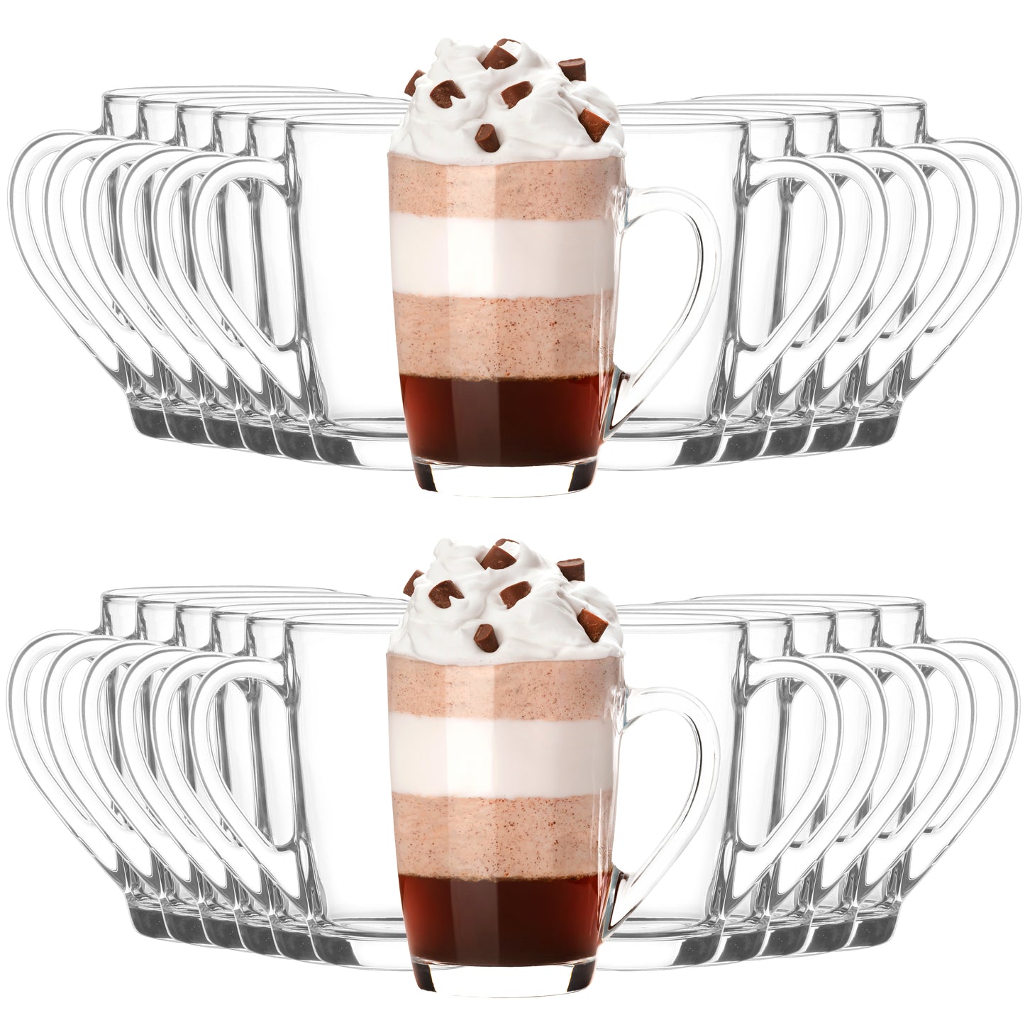 Coffee and tea glasses 350 ml