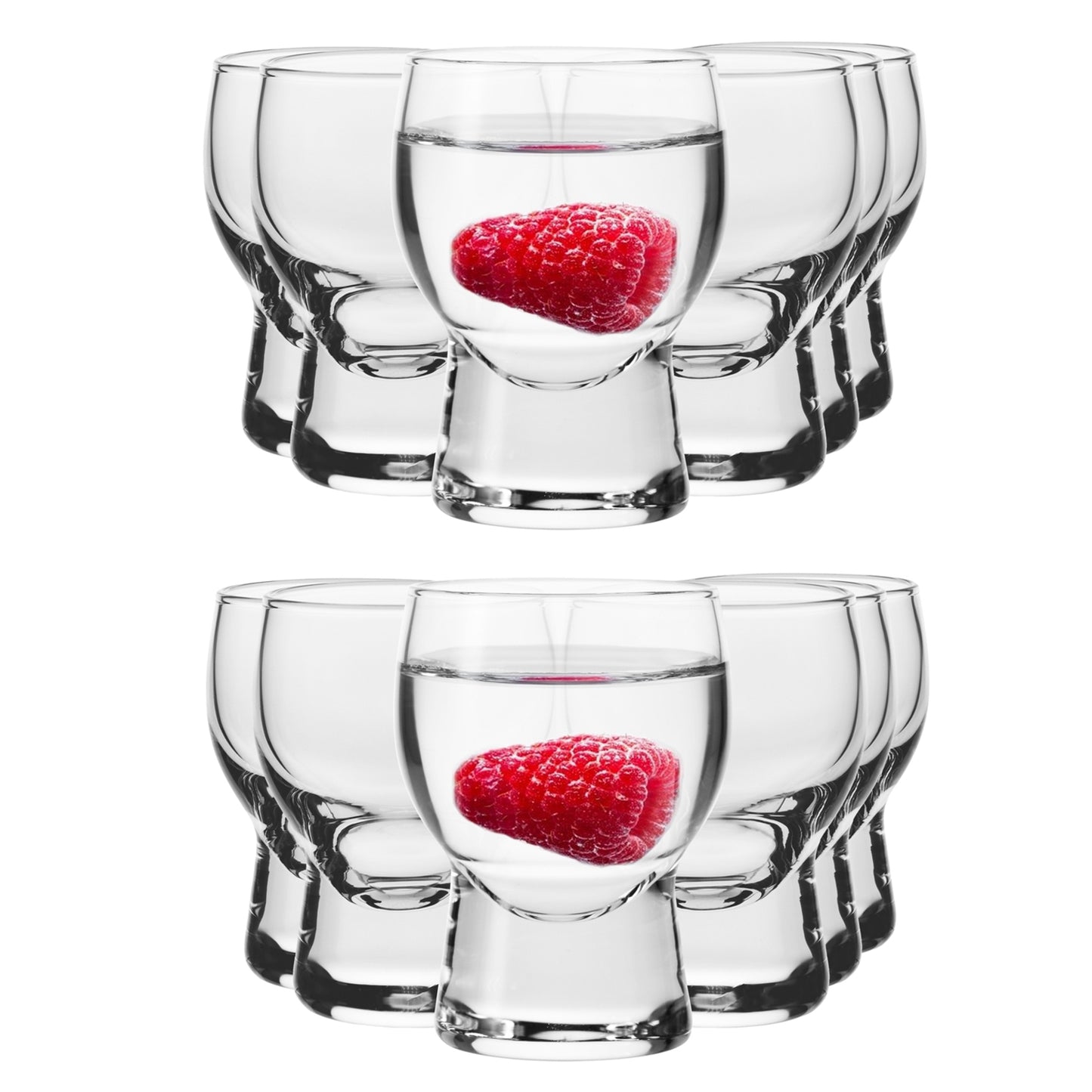Barrel-shaped shot glasses 35 ml