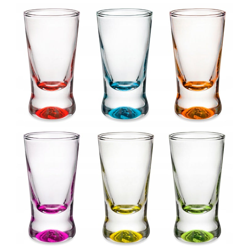 Colorful short shot glasses 28 ml