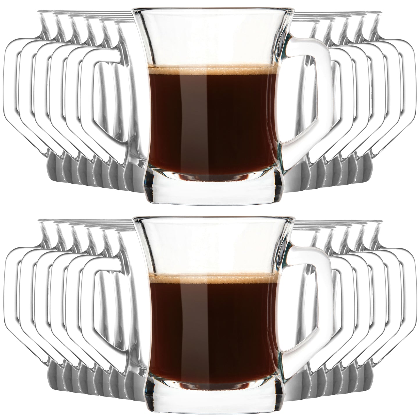 Coffee and tea glasses 220 ml