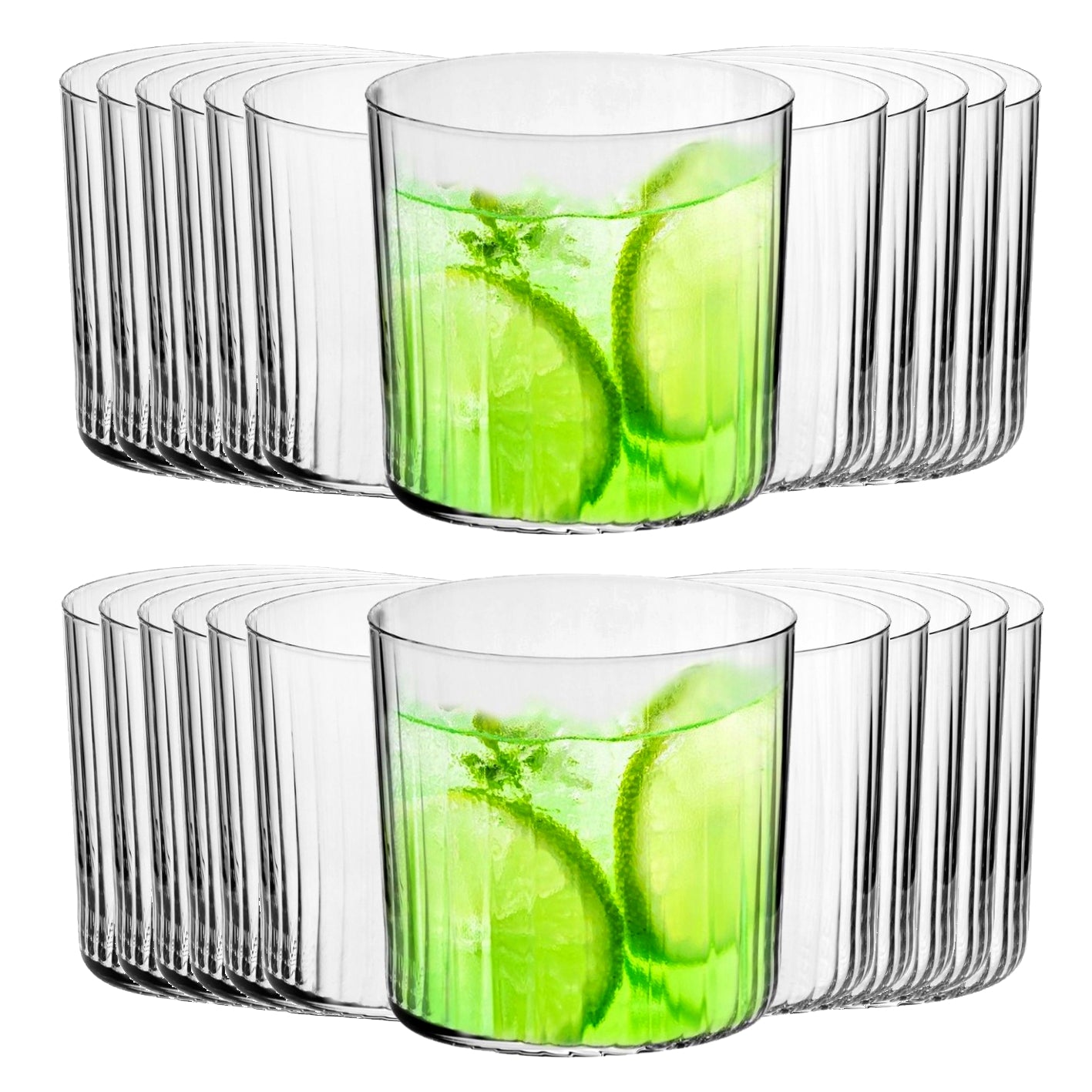 Structured glasses 410 ml