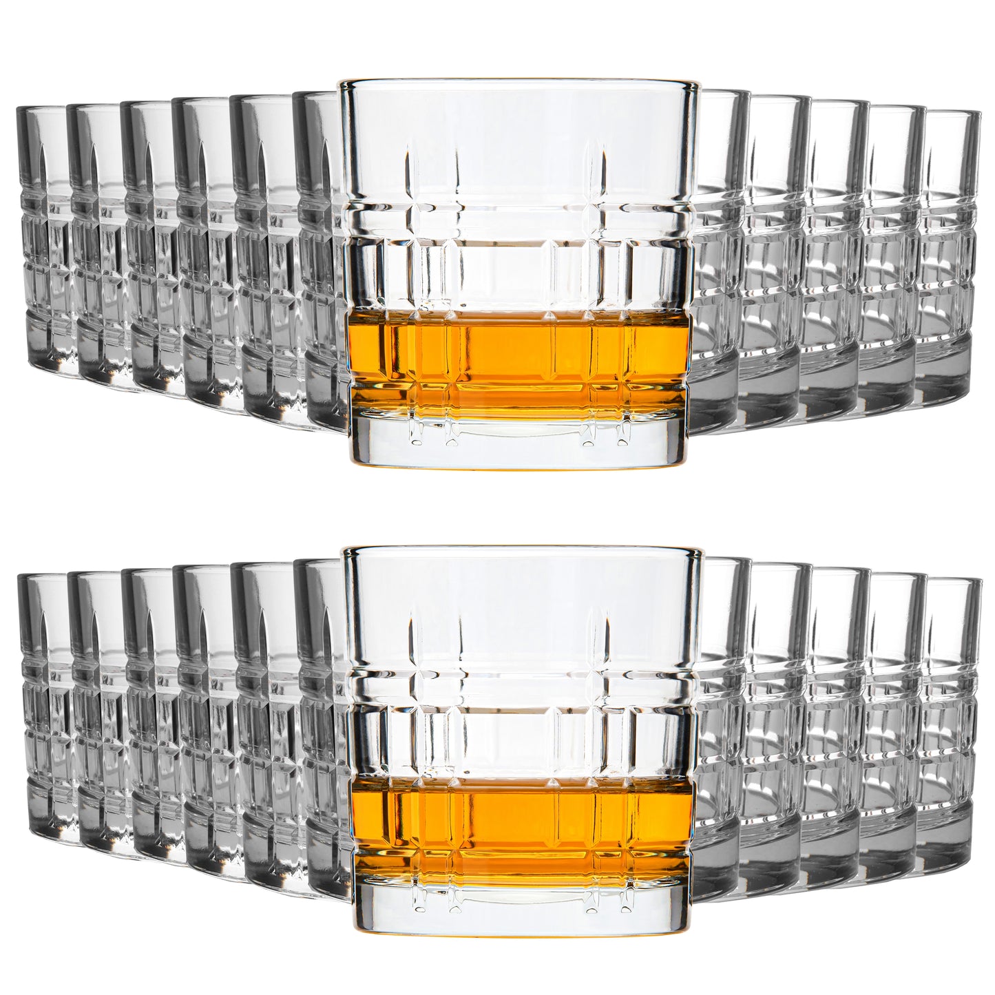 Strukturierte Whiskygläser 320 ml