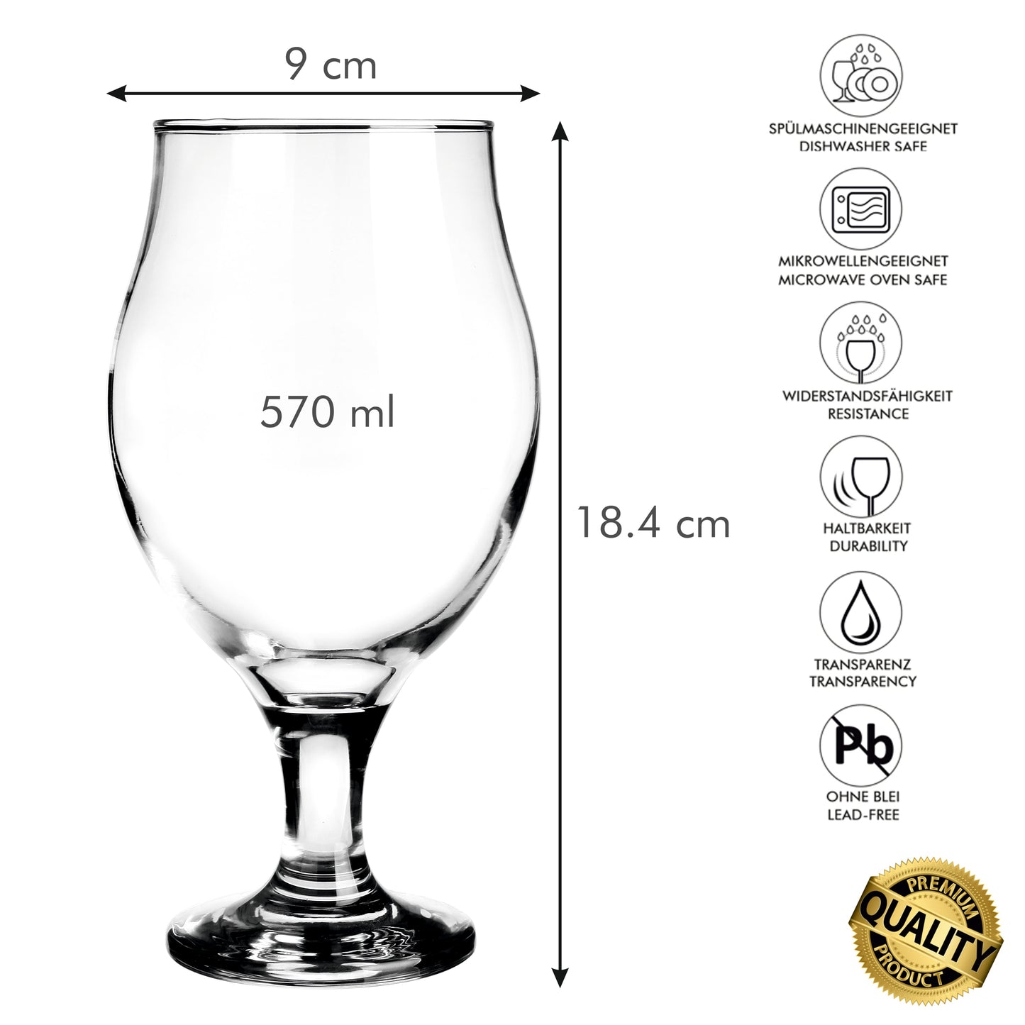 Beer cups 570 ml