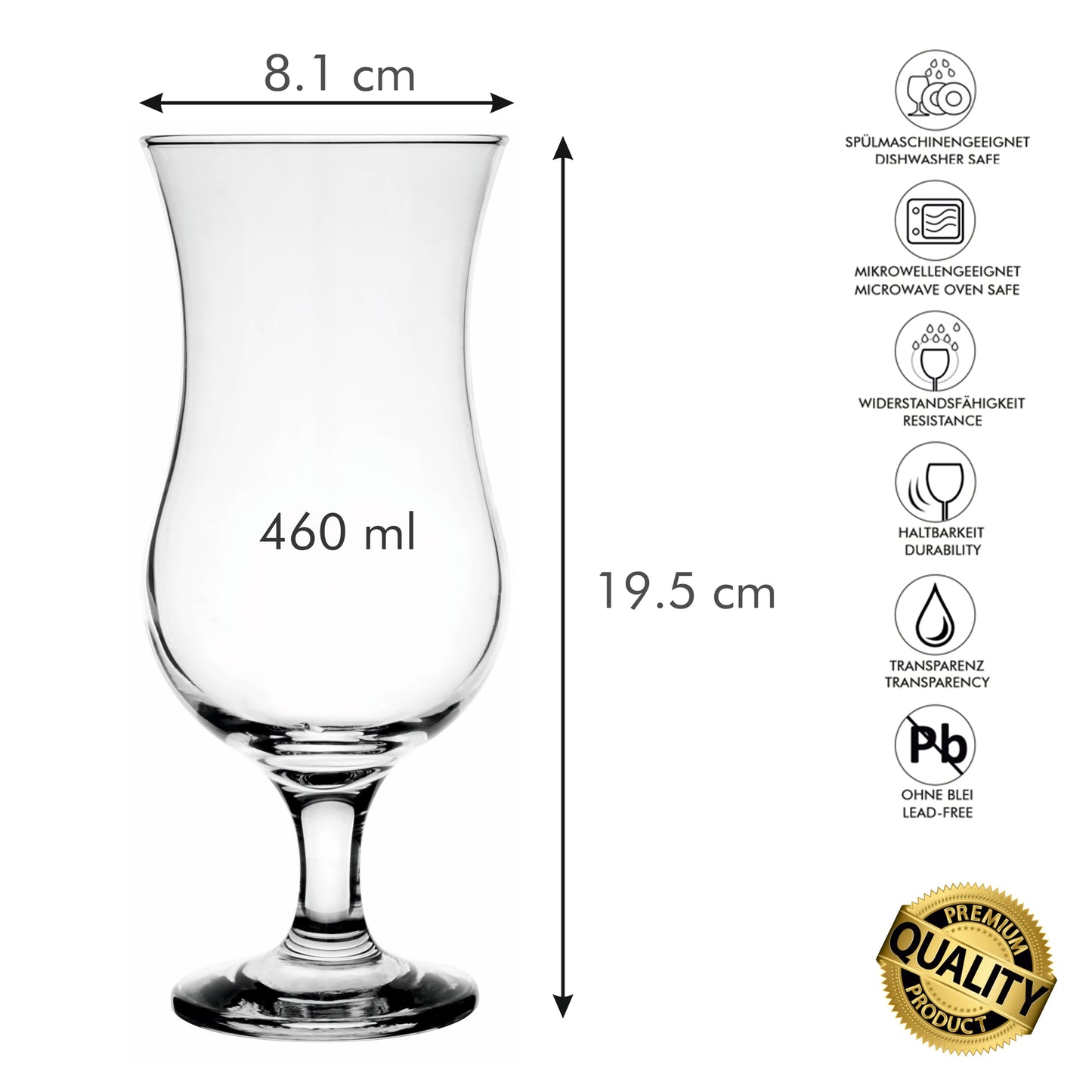 Cocktail glasses 460 ml