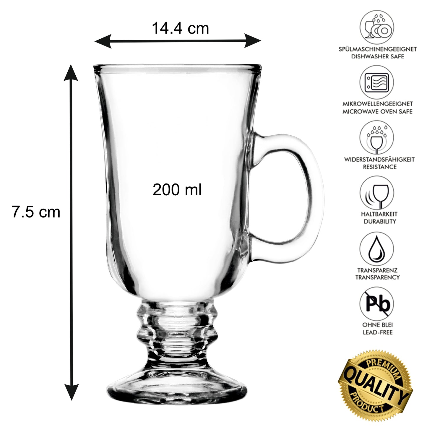Latte Macchiato glasses 200 ml