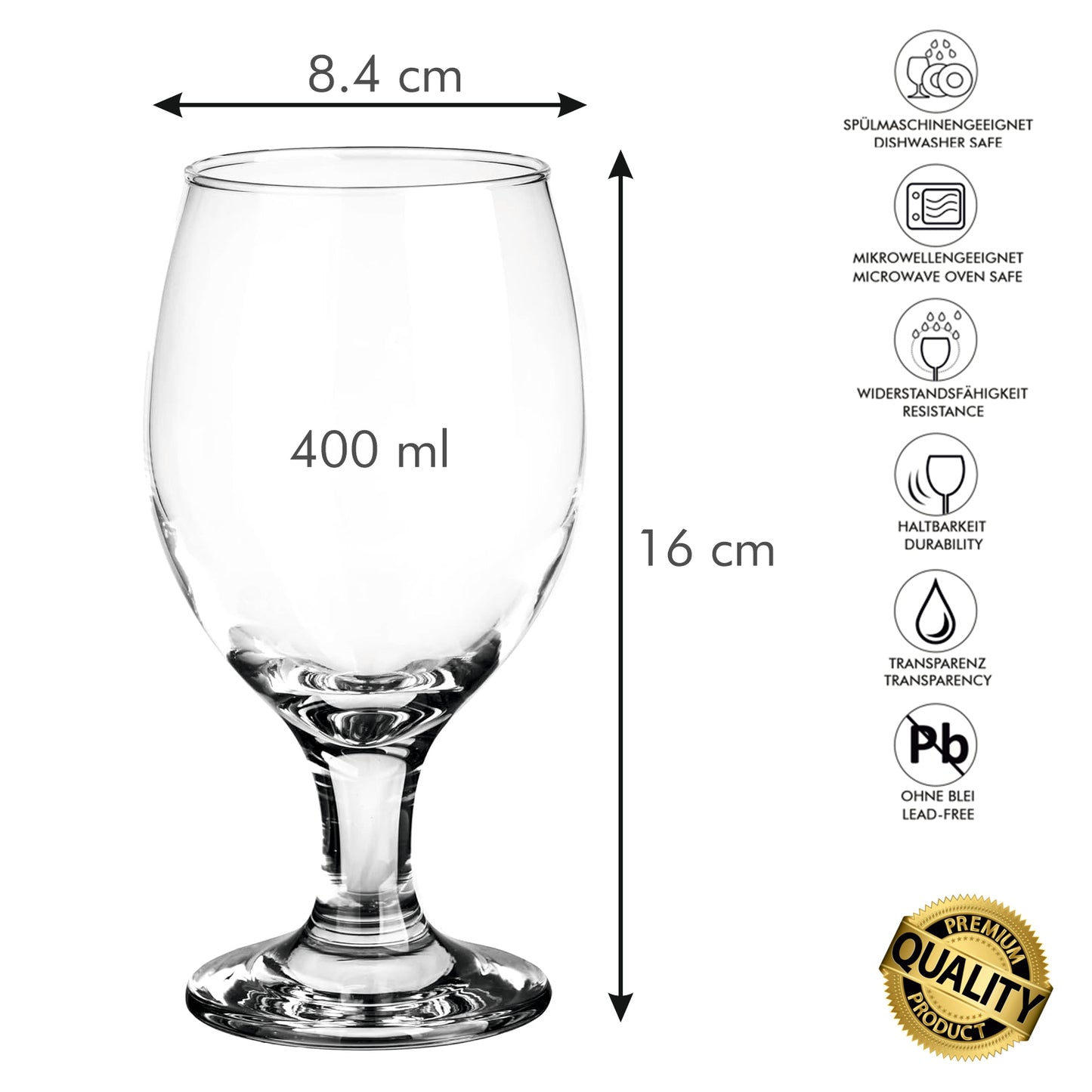 Beer cups 400 ml