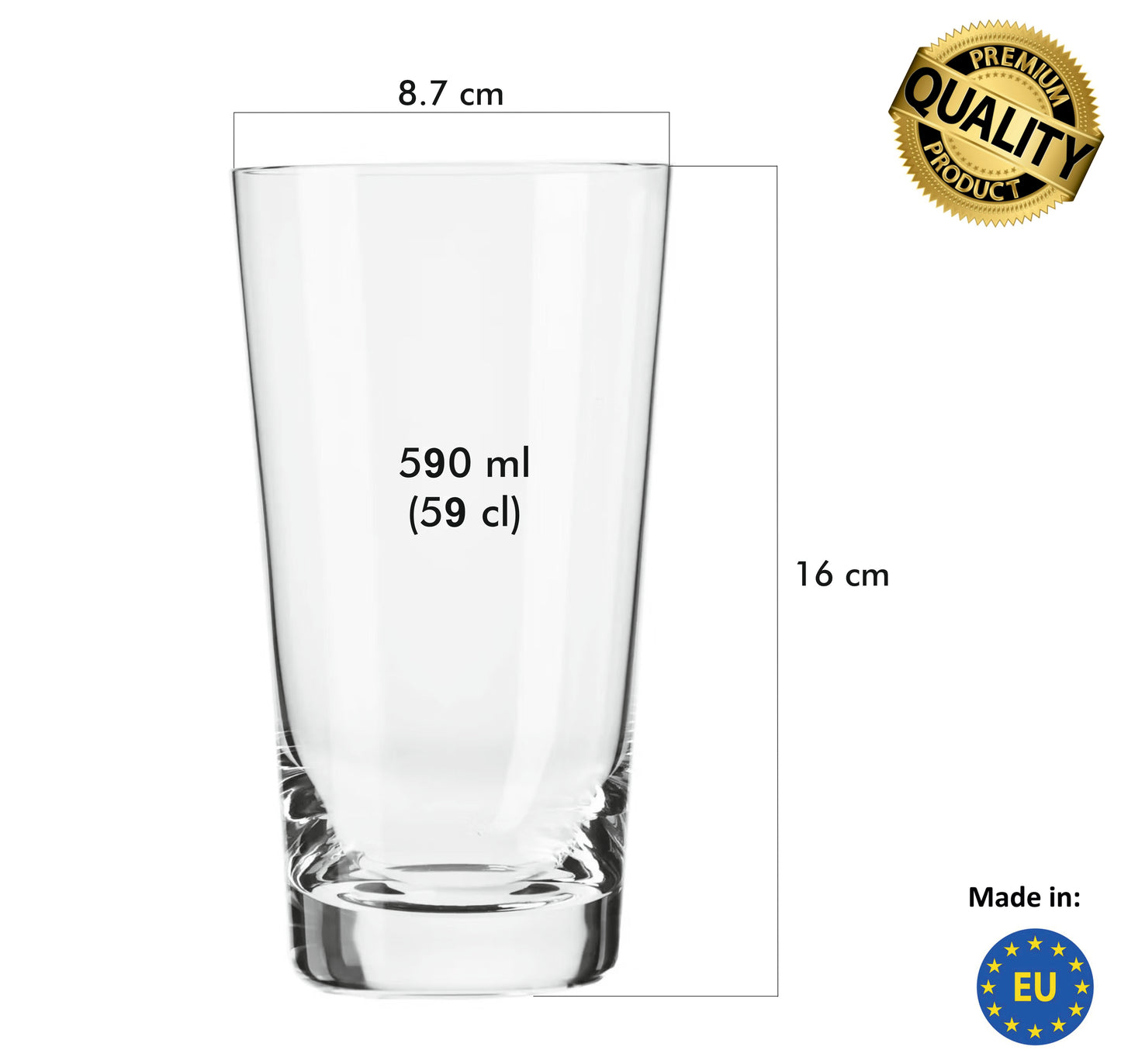 Beer glasses 590 ml