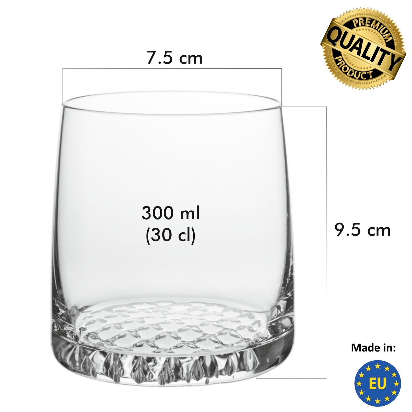 Royal whiskey glasses 300 ml