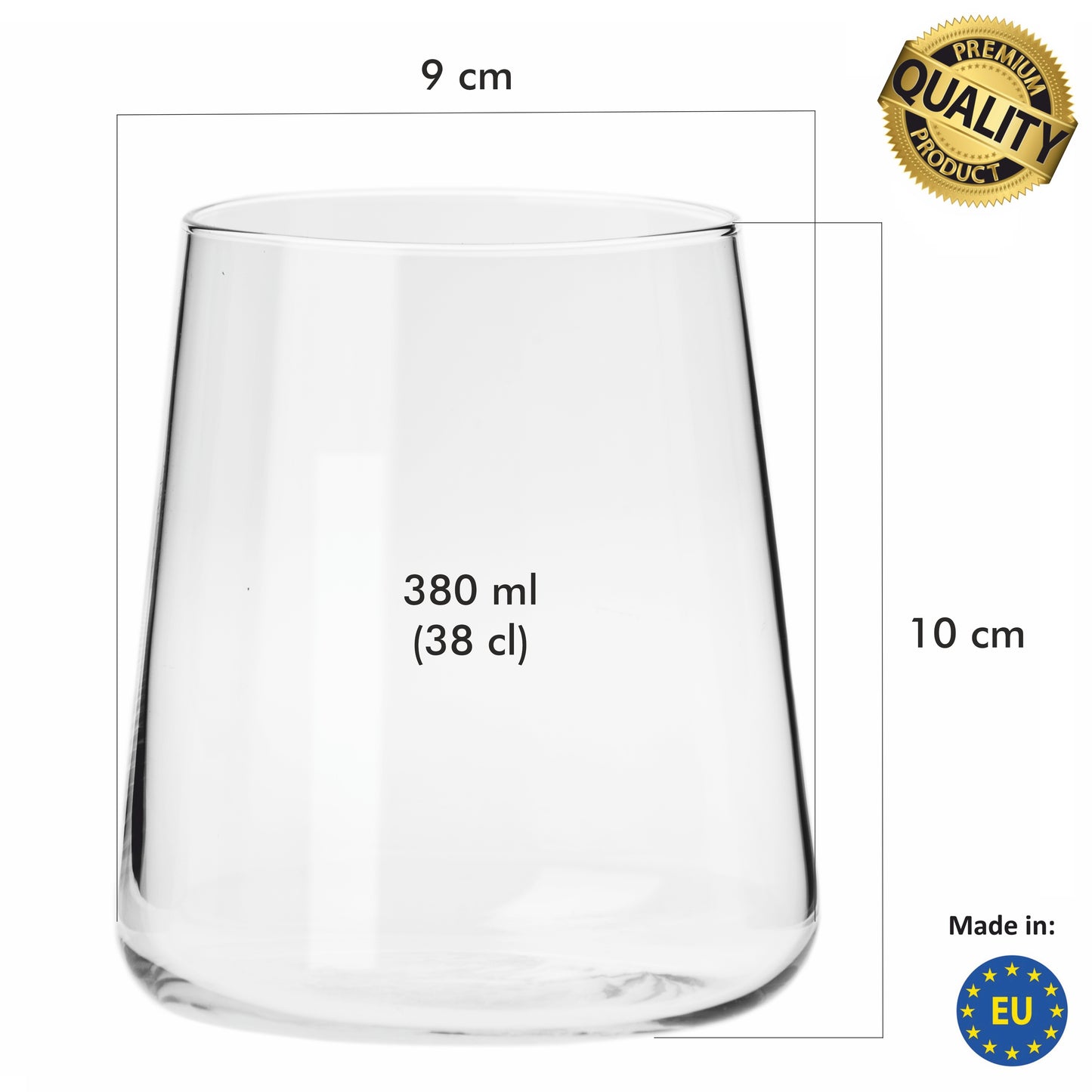 Drinking glasses 380 ml