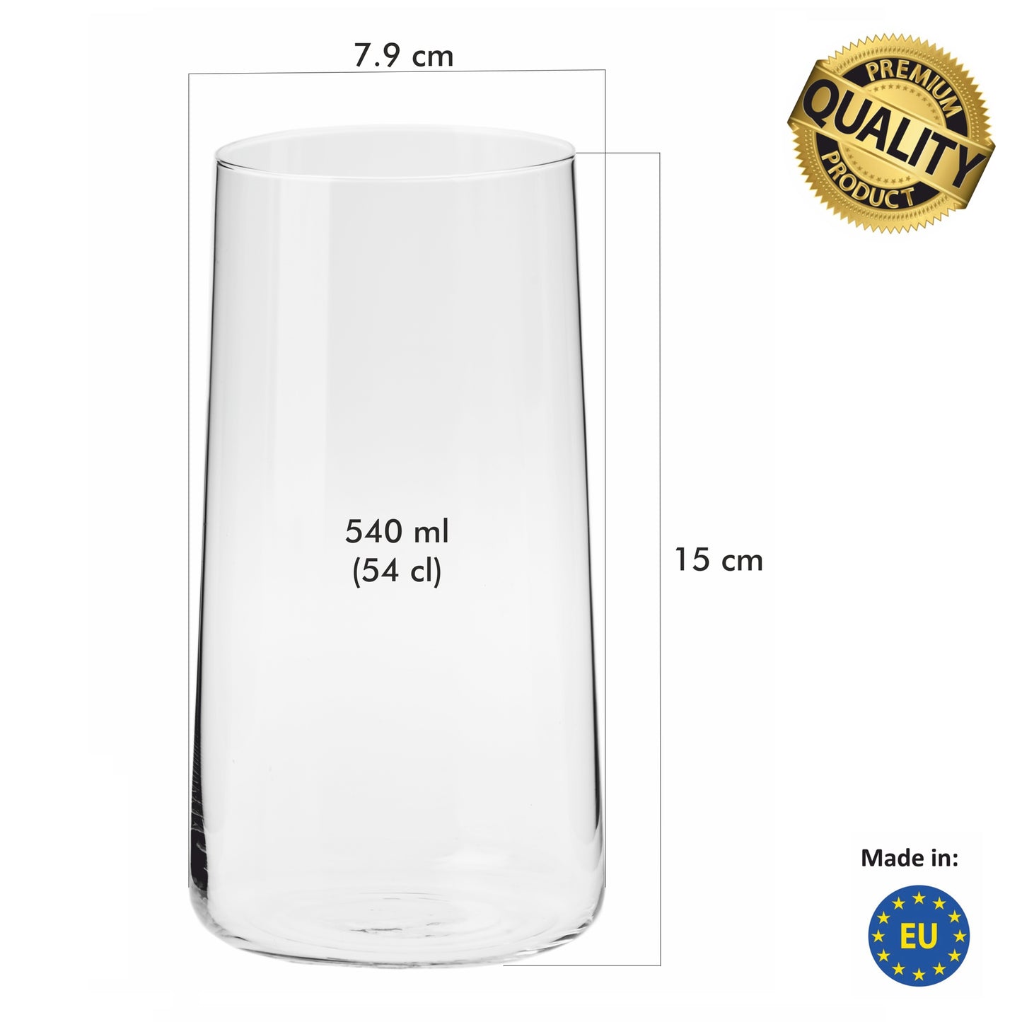 Long drink glasses 540 ml