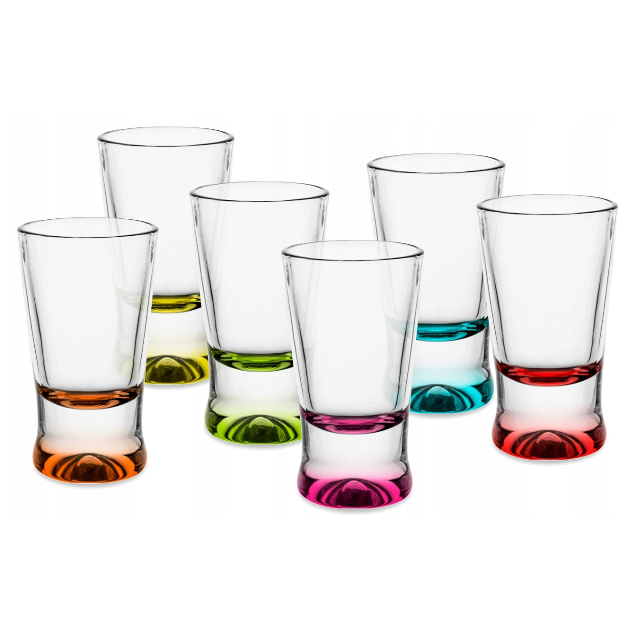 Colorful short shot glasses 28 ml