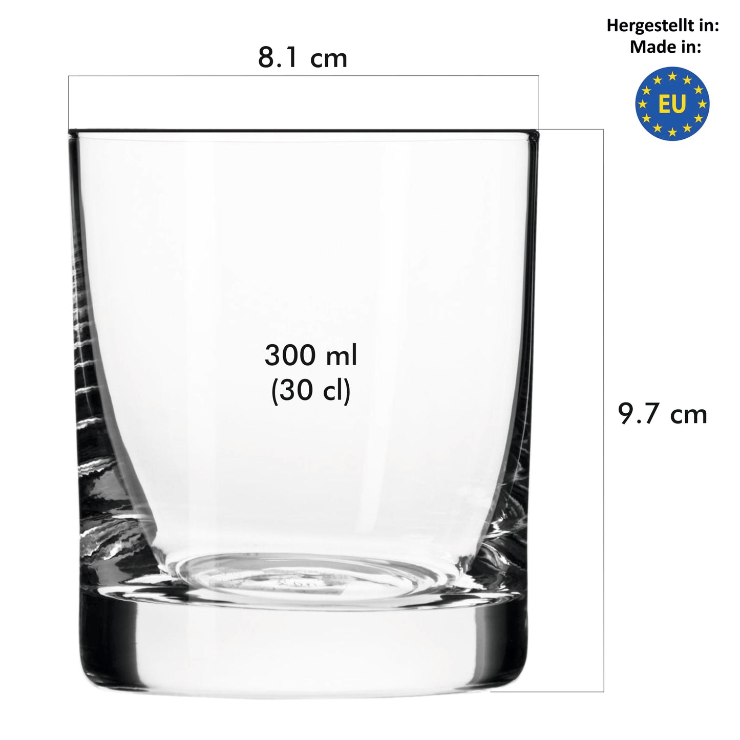 Blended whisky glasses 300 ml