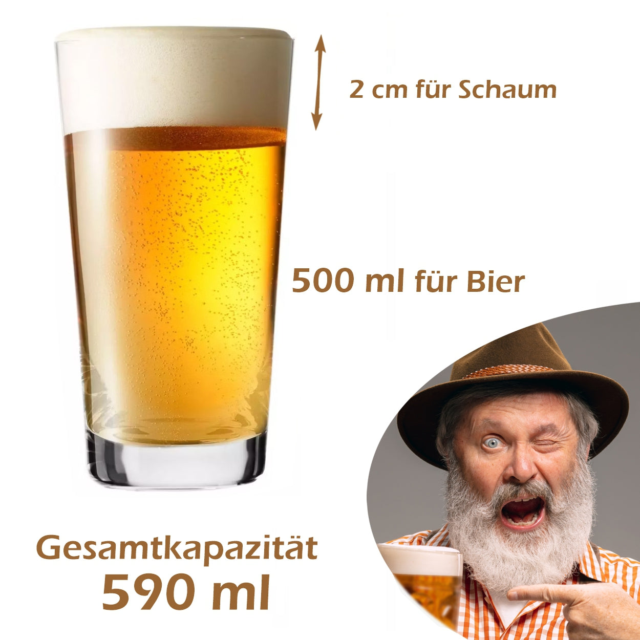 Beer glasses 590 ml