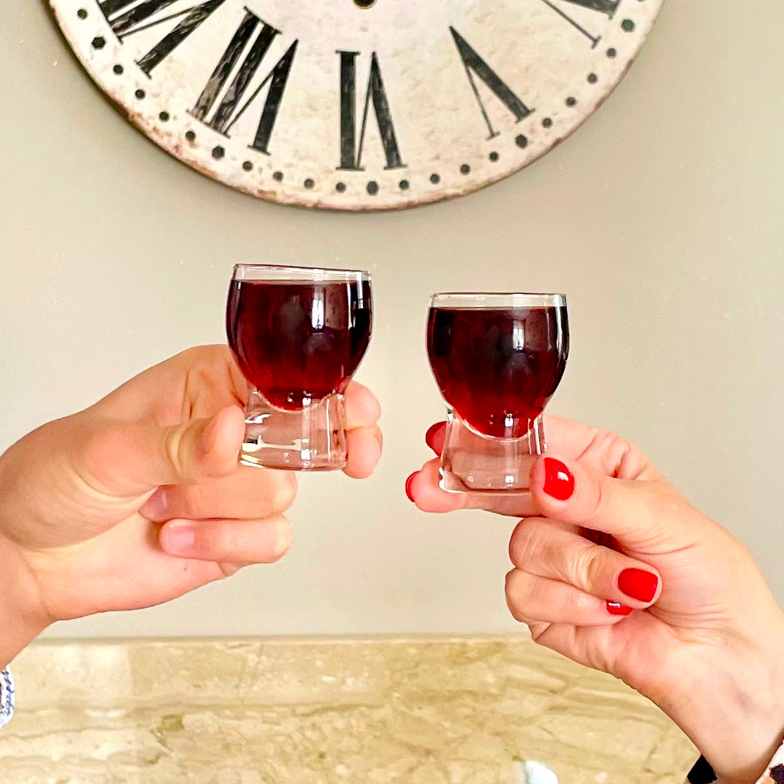 Barrel-shaped shot glasses 35 ml