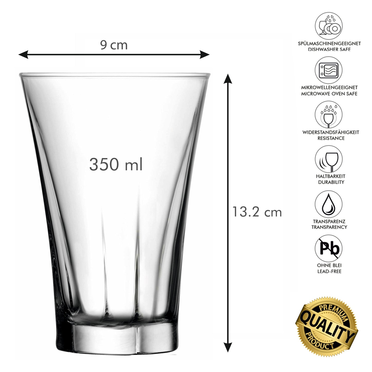 Drinking glasses 350 ml