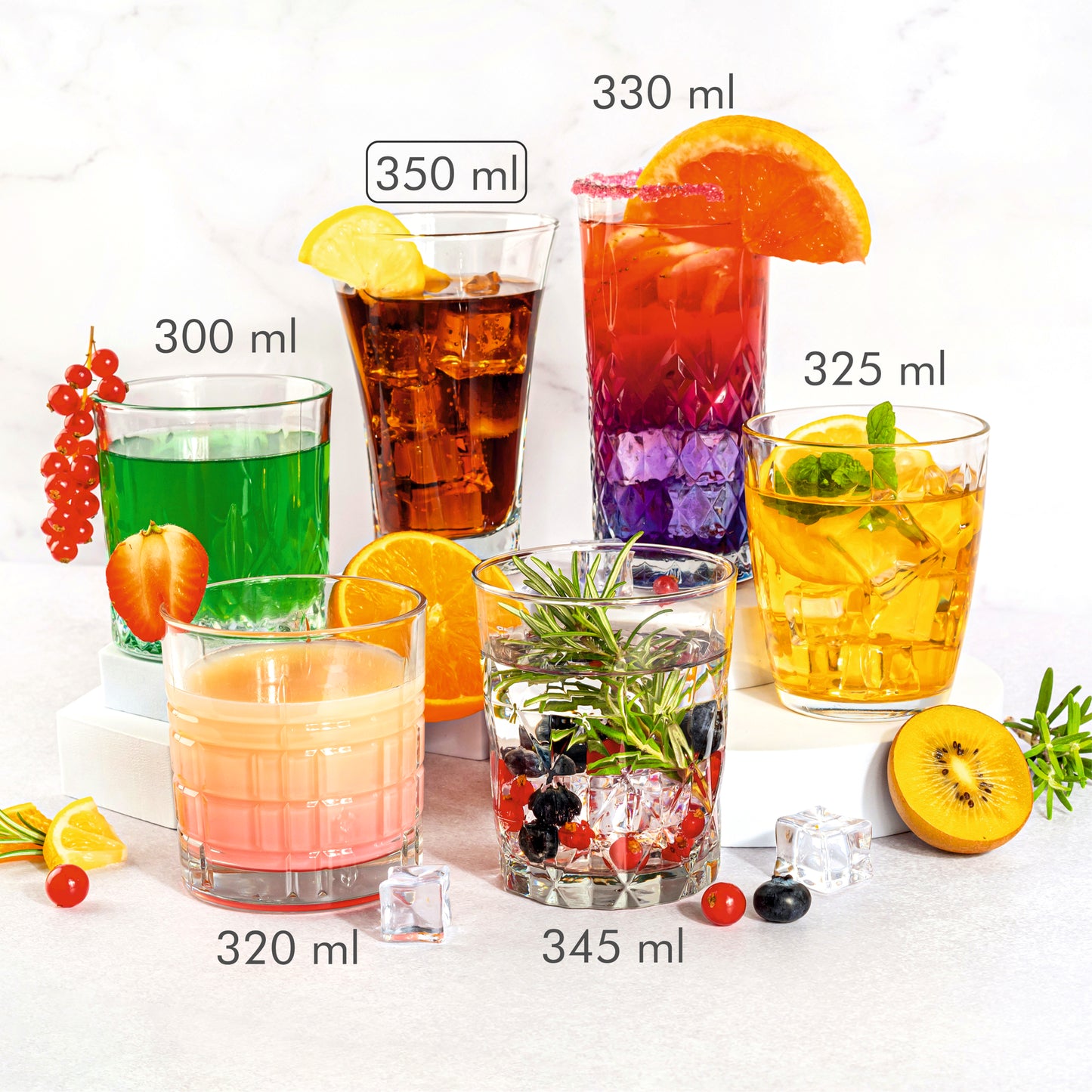 Drinking glasses 350 ml